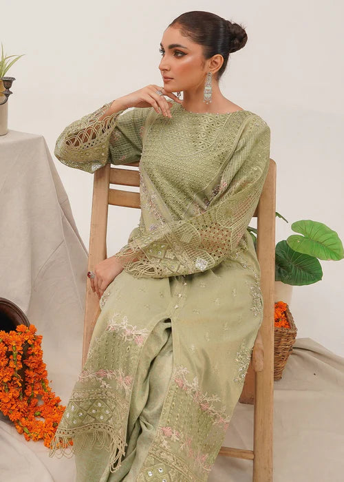 Pistachio Green Embellished Suit