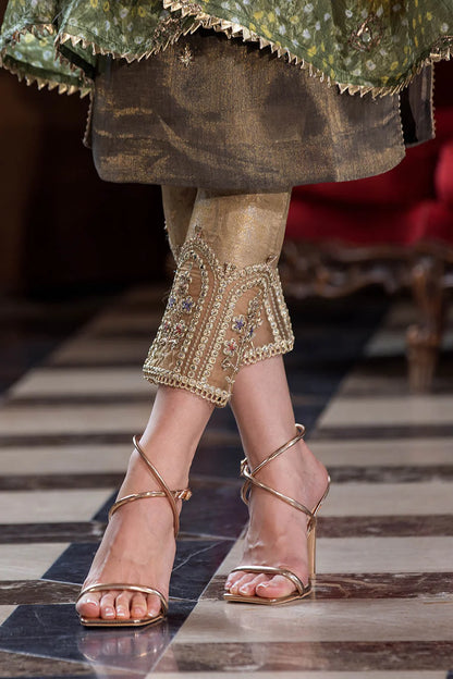 Hand Embroidered Resham Maysuri Suit