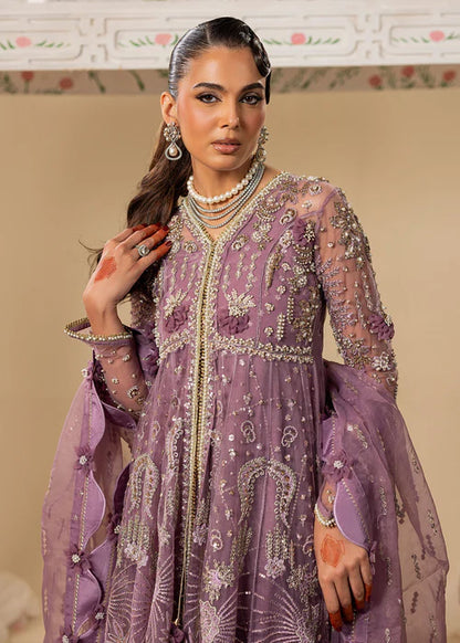 Purple Hand Embellished Elegant Maxi