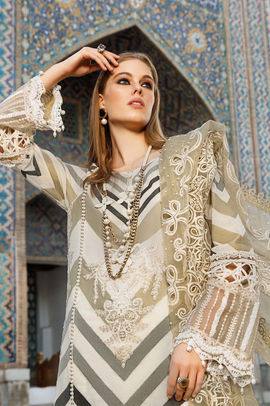 Zig Zag Printed Lawn Suit