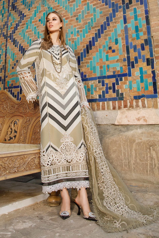 Zig Zag Printed Lawn Suit