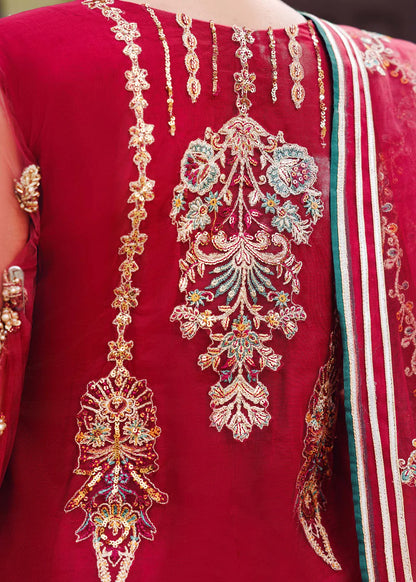 Maroon Embellished Crushed Sharara
