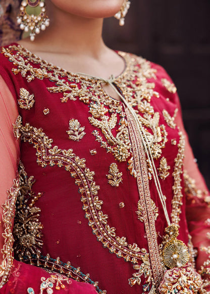 Maroon Embellished Crushed Sharara
