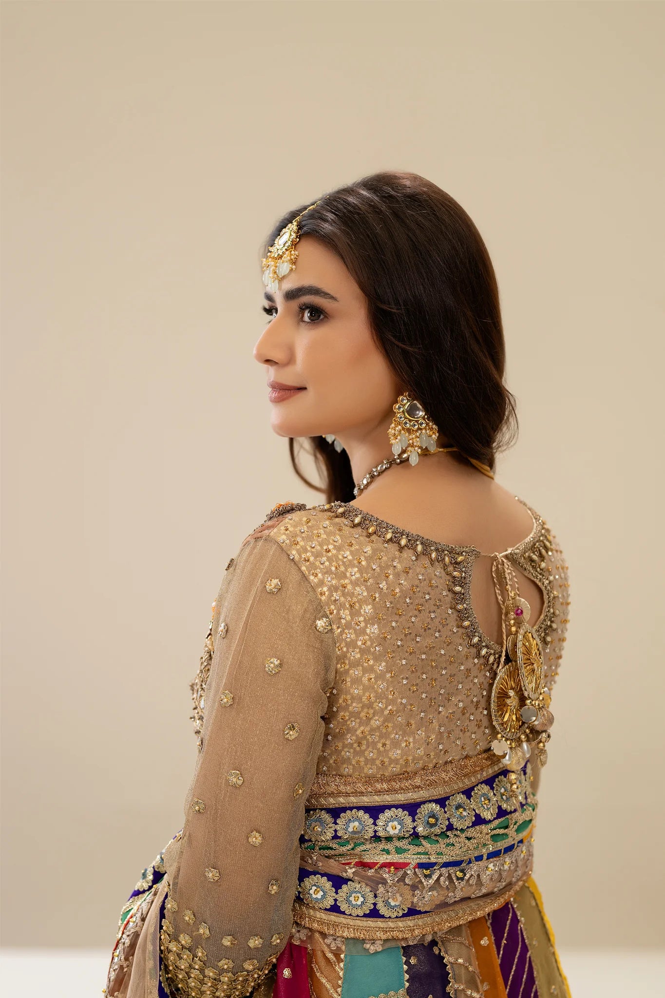 Handmade Multicolor Pure Maysuri Anarkali Maxi