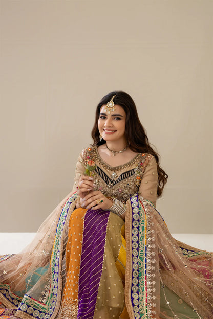 Handmade Multicolor Pure Maysuri Anarkali Maxi