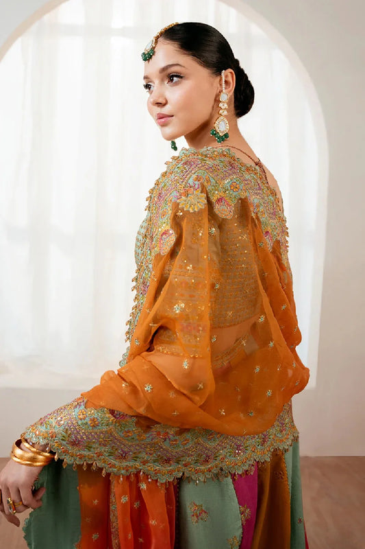 Multicolor Silk Lehenga Choli / Anarkali Maxi