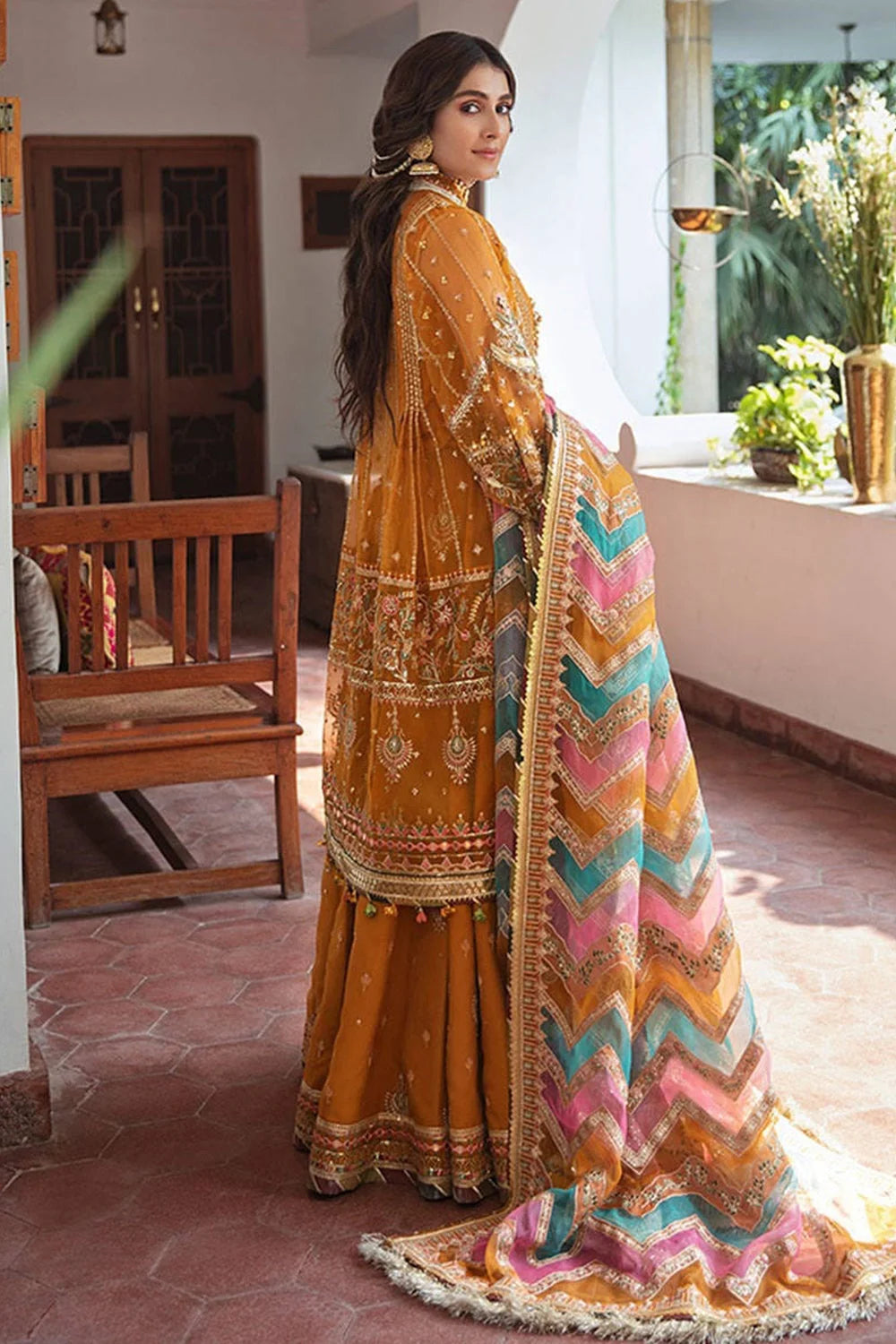 Mustard Handmade Bridal Gharara
