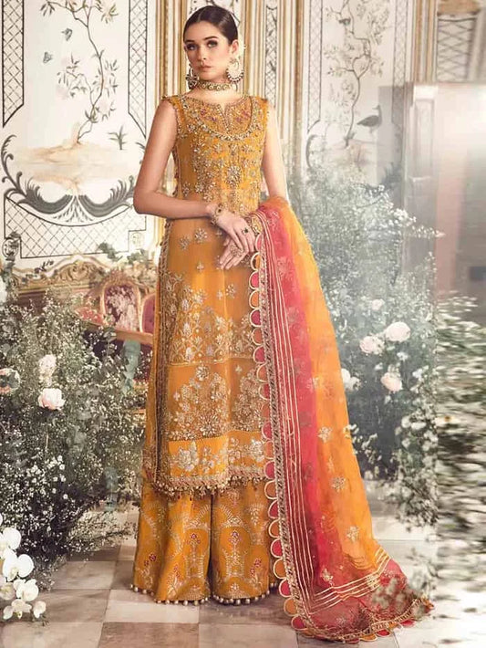 Mustard Handmade Bridal Gharara