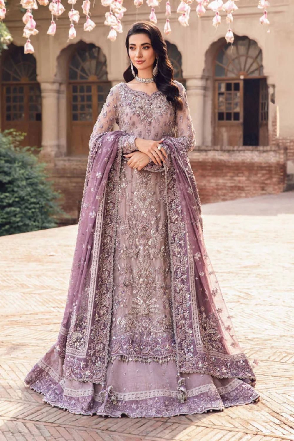 Handmade Mauve Purple Bridal Suit