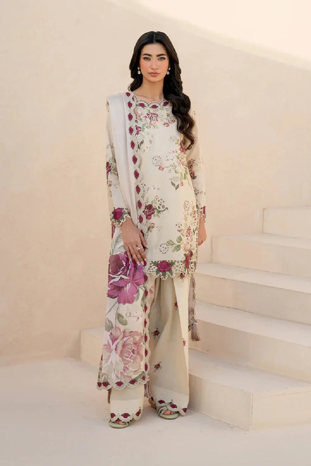 Digital Printed Chikankari Pure Lawn Suit