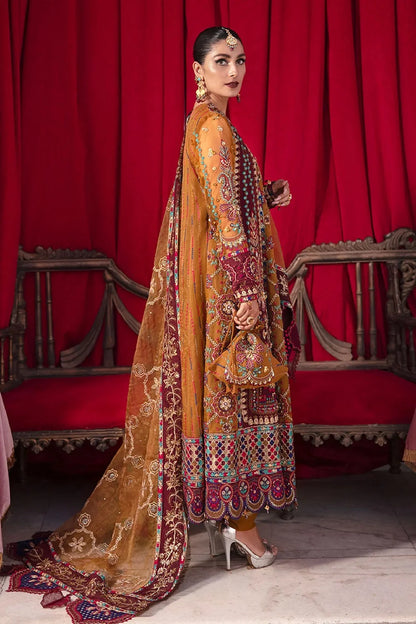 Handmade Mehndi Pure Organza Suit