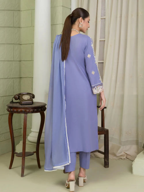 Lilac Straight Kurta Set with Dupatta