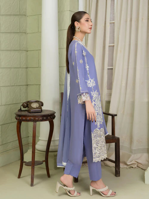 Lilac Straight Kurta Set with Dupatta