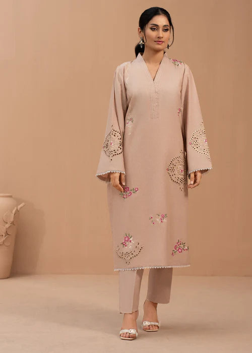Schiffli Embroidered Winter Kurta Set