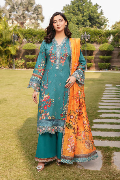 Zinc Digital Printed Embroidered Lawn Suit