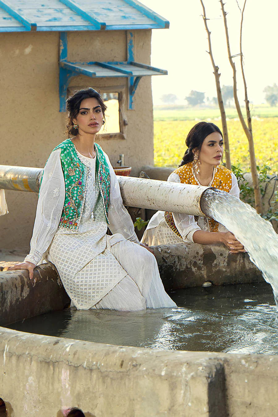 Handmade Jacket Style Suit with Gharara