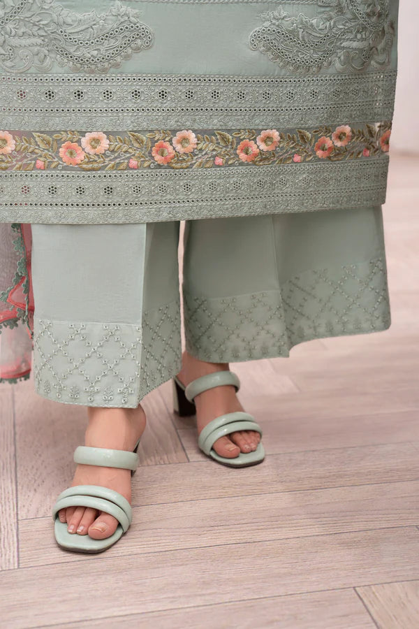 Sea Breeze Pure Cotton Chikankari Suit