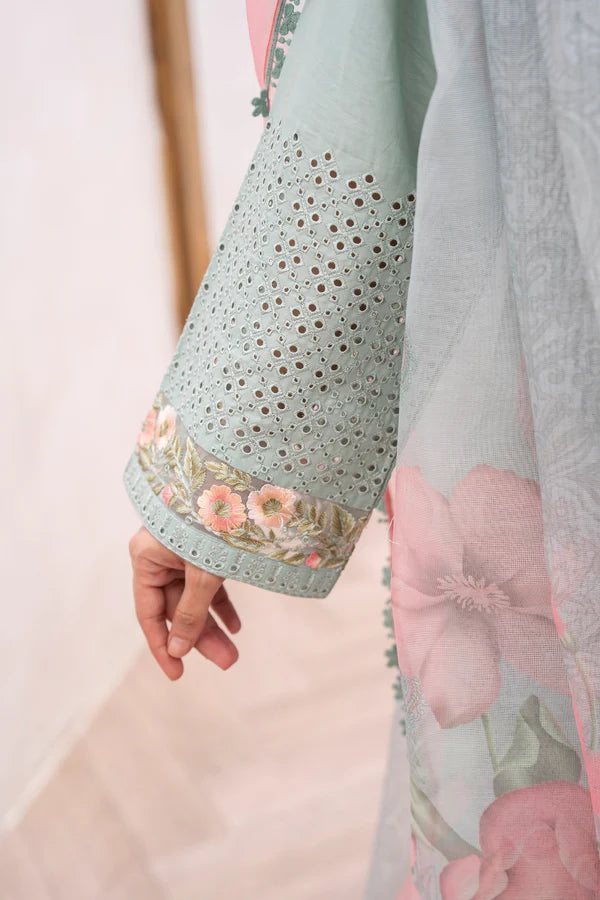Sea Breeze Pure Cotton Chikankari Suit