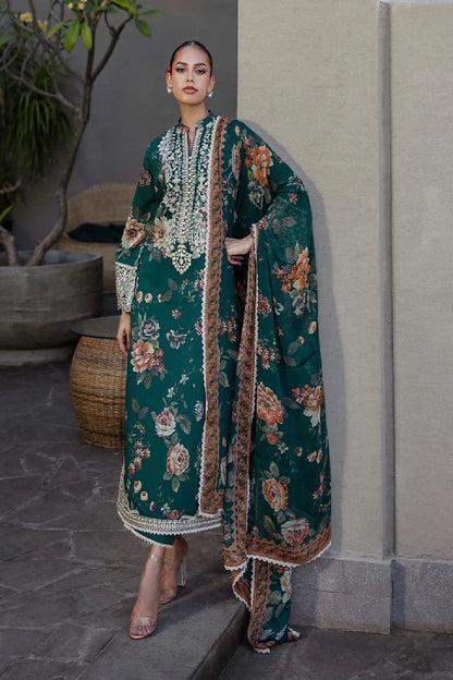 Pure Lawn Suit with Chiffon Dupatta