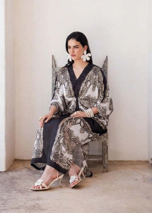 Silk Embellished Kaftan