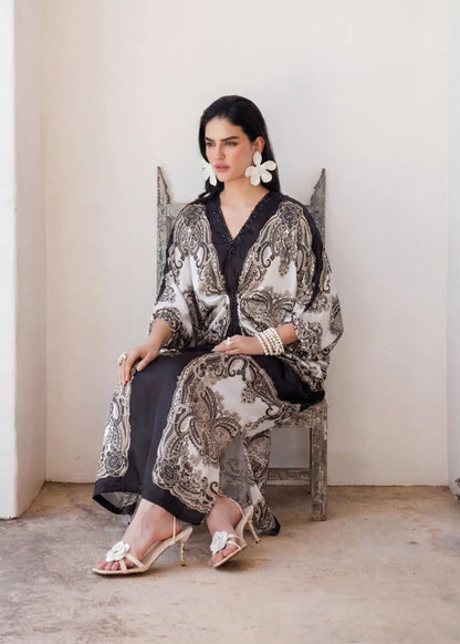 Silk Embellished Kaftan