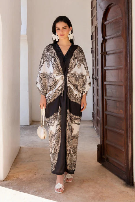 Silk Embellished Kaftan