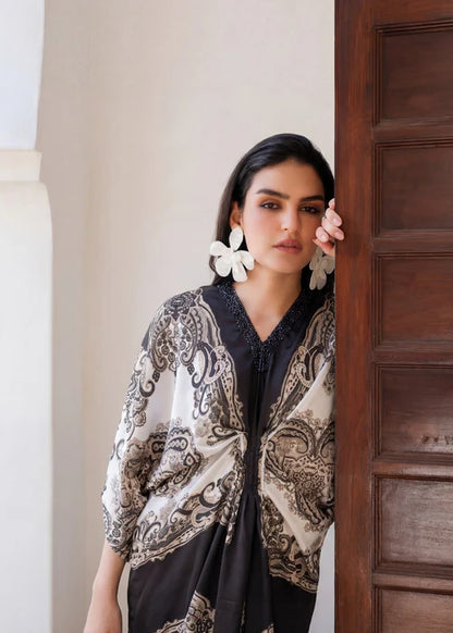 Silk Embellished Kaftan