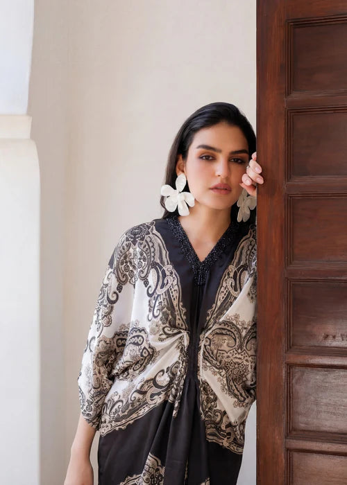 Silk Embellished Kaftan