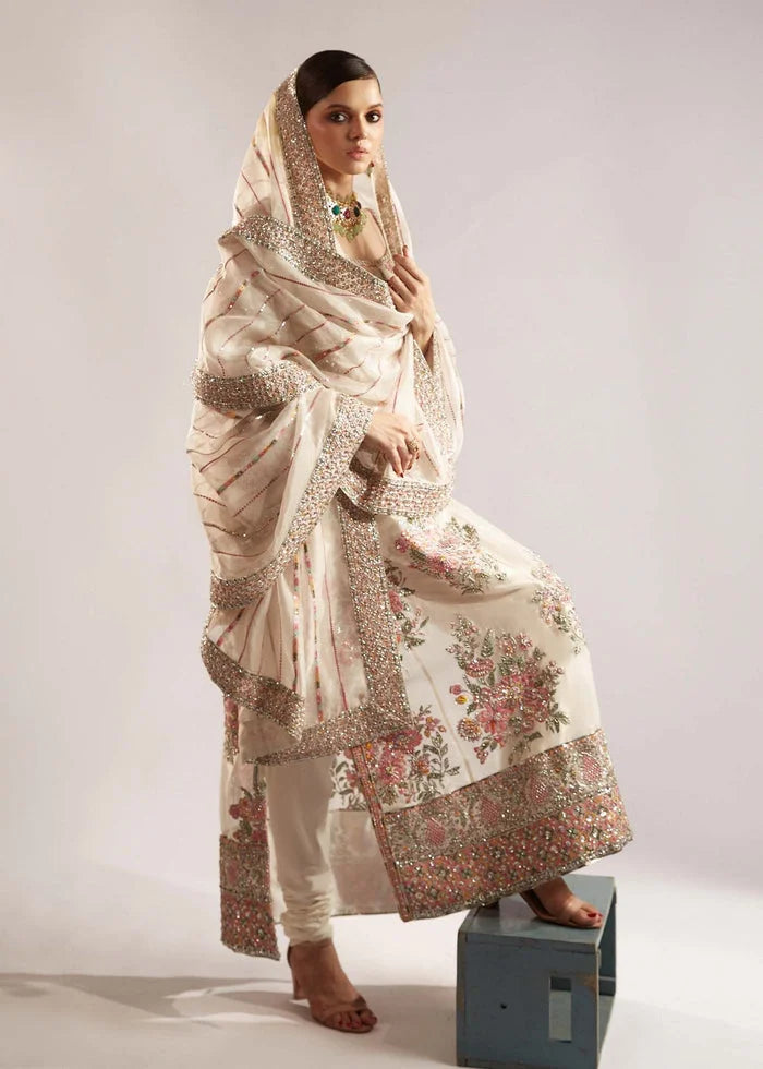 Cream Handmade Soft Net Suit