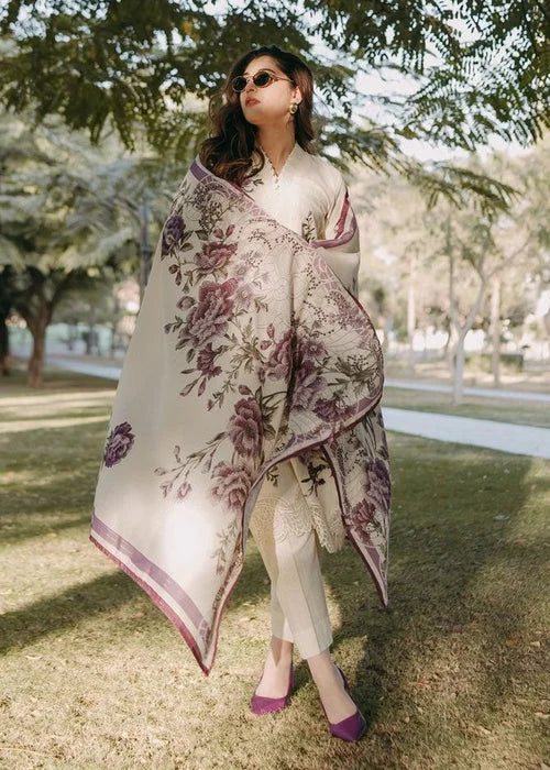 White Embroidered Lawn Suit
