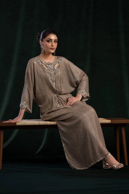 Hand Embroidered Maysuri Indowestern Kaftan with Tights