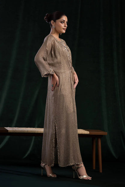 Hand Embroidered Maysuri Indowestern Kaftan with Tights