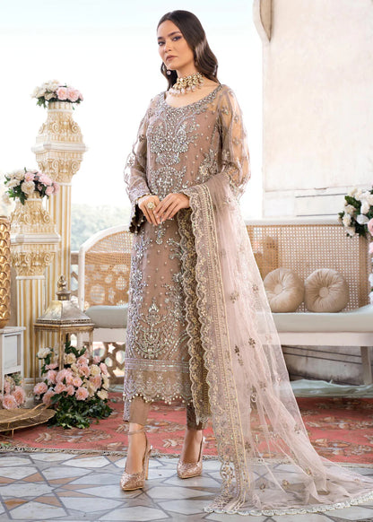 Pale Pink Hand Embellished Suit