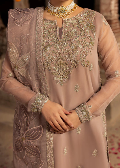 Tea Rose Pink Embellished Sharara