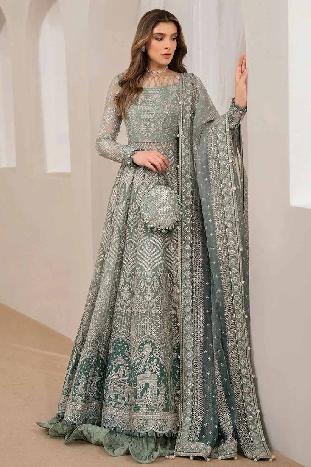 Handmade Pure Chiffon Lehenga Choli / Anarkali Maxi