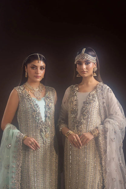 White Heavy Handmade Bridal Sharara