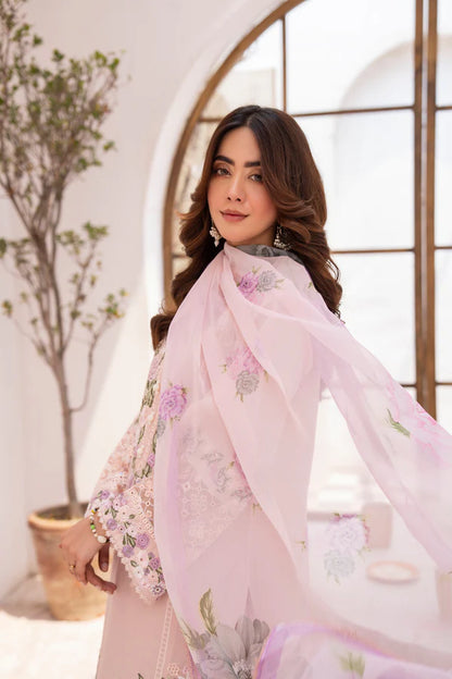 Pastel Pink Pure Cotton Chikankari Suit