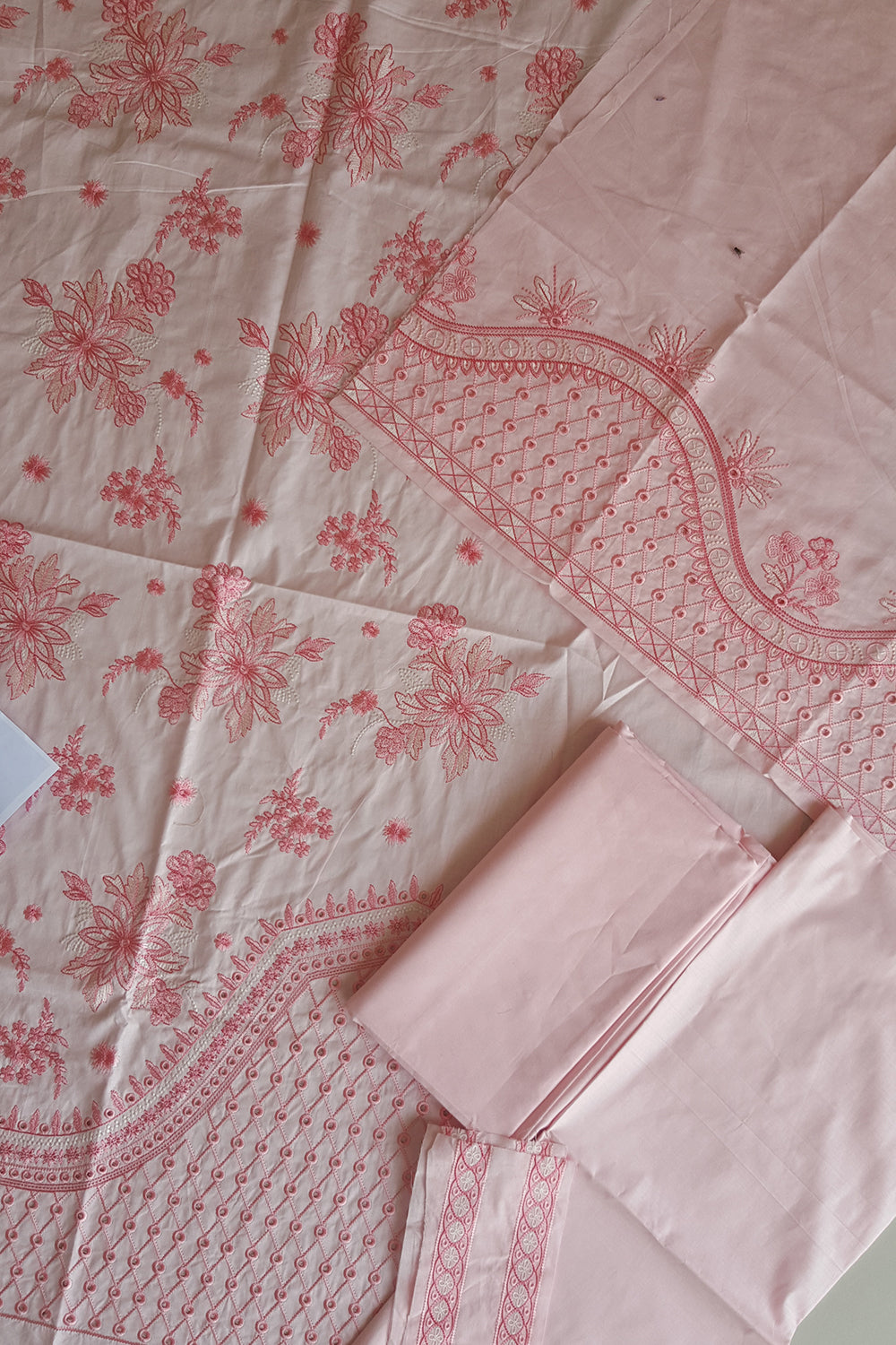 Pink Chikankari Lawn Suit