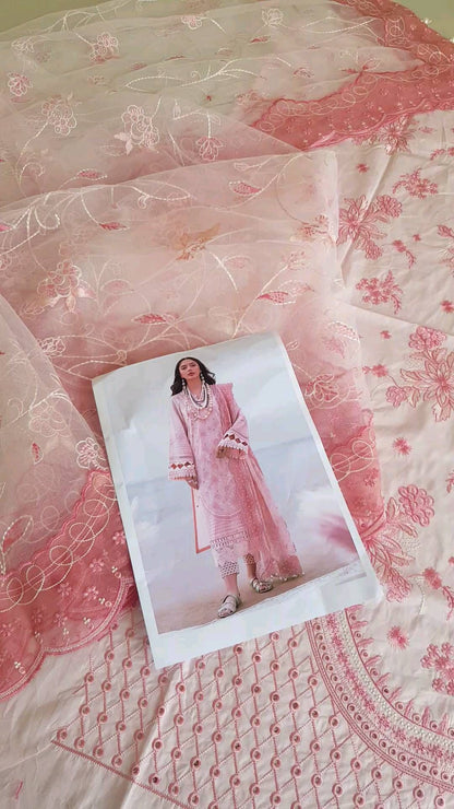 Pink Chikankari Lawn Suit