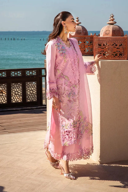 Laser Cut Chikankari Embroidered Lawn Suit