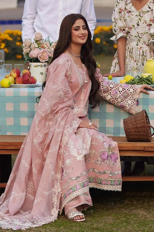 Pink Chikankari Lawn Suit