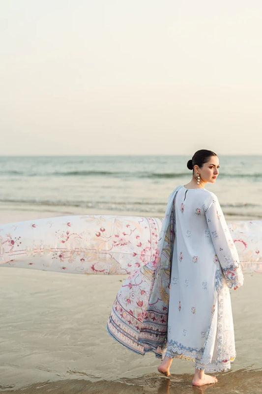 Powder Blue Chikankari Lawn Suit