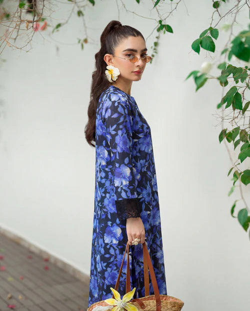 Printed Embroidered Lawn Kurta