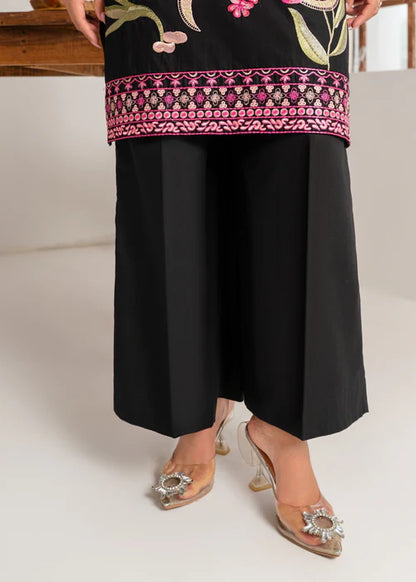 Black Embroidered Lawn Kurta Set with Dupatta