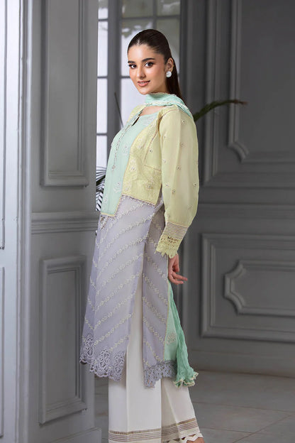 Hand Embroidered 100% Pure Swiss Lawn Cotton Suit
