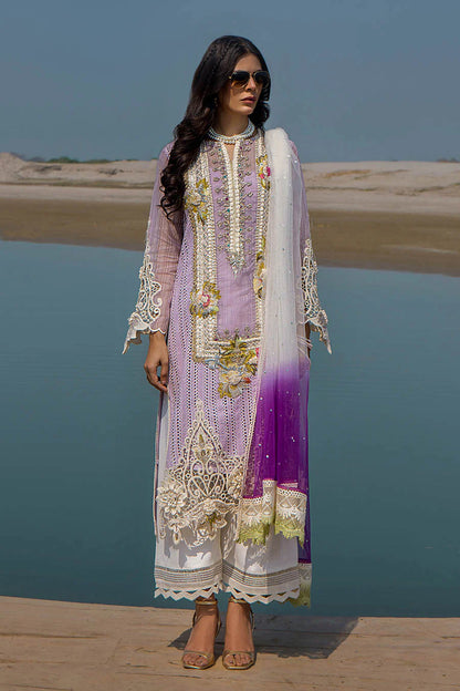 3D & Crochet Hand Embroidered Cotton Chikankari Suit