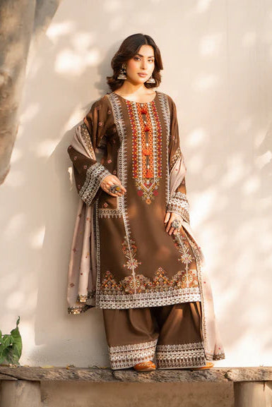 Camel Brown Kotrai Suit with Multi-Thread Work
