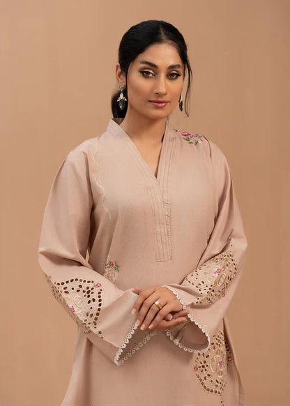 Schiffli Embroidered Winter Kurta Set