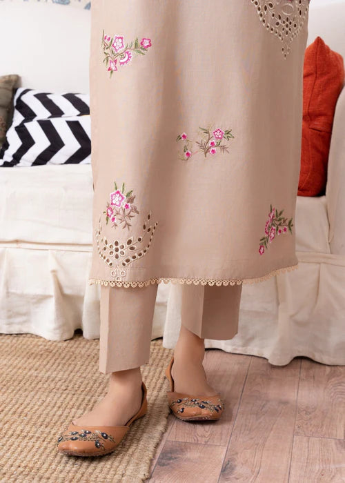 Schiffli Embroidered Winter Kurta Set