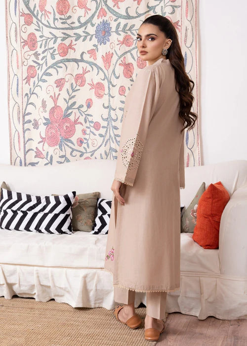 Schiffli Embroidered Winter Kurta Set